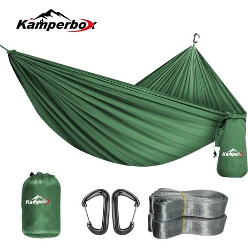 Hammock Camping Single Hammock Sleeping Bag Adjustable Straps Suspension System Kamperbox