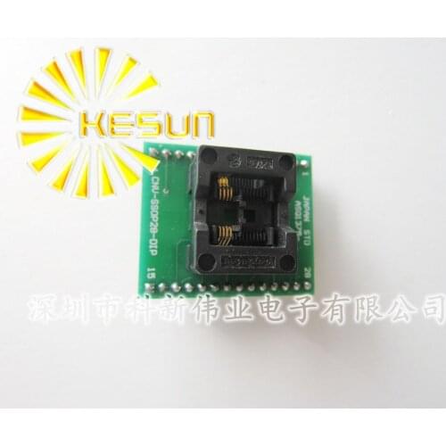 FREE SHIPPING SSOP8 TSSOP8 TURN DIP28 IC socket Programmer adapter Socket 170MIL