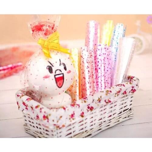 18x25cm 100pcs/lot Transparent Packaging Bag Gift Candy/Cookie/Jewelry Plastic Packing Bag Pink Fresh Mini Package Bag