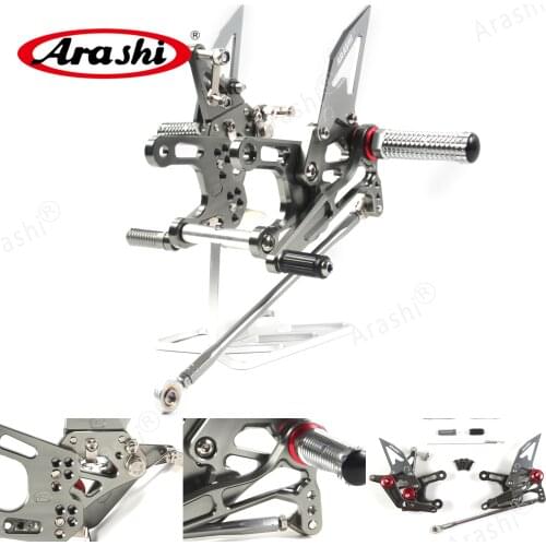 Arashi CNC Adjustable Rearset Footrest For KAWASAKI NINJA ZX10R ZX 10R 2008 2009 2010 Foot Pegs Rear Rest Footpegs ZX-10R 08 09