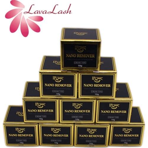 10 Bottles IBeauty Nano Remover For Eyelash Extensions Cream Type 10g Brow Lift Lash Glue Wholesale Makeup Tools Korea Original
