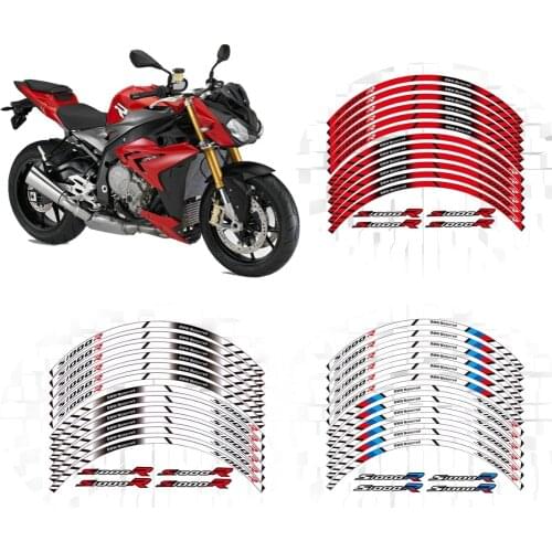 High quality motorcycle wheel decals waterproof Reflective stickers rim stripes For BMW S1000R BMWS1000R BMWS 1000R