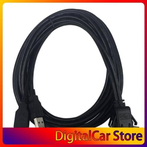 USB2.0 Flush Mount Cable 1M/2M Double/Single USB Port Extension Flush Dashboard Panel Mount Cable for Car Boat Motorcycle