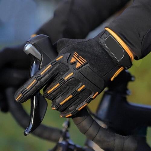 Full finger bicycle gloves shockproof sports military tactical gloves mountain bike motorcycle touch screen riding gloves