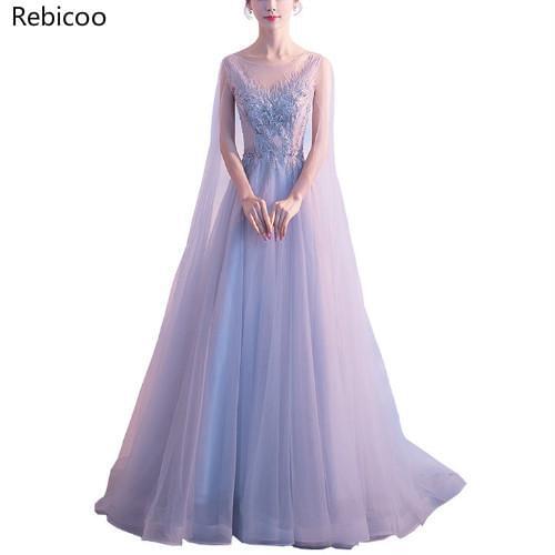 Formal Dress Sweet Pink Neck Sleeveless Transparent Lace Banquet A-line Long Prom Formal Dress robe de soiree