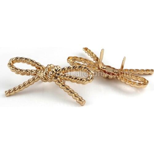 1pcs Metal Charms Bowknot Buckle Clasp Shoes Hat Bag Handbag Shoulder Bag Purse DIY Fashion Hardware Accessories