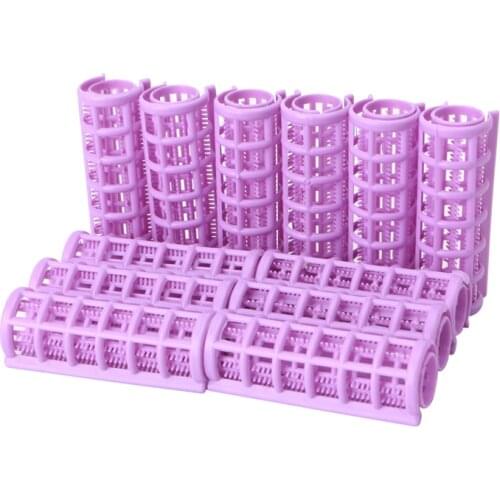 12PCS DIY Hair Salon Curlers Rollers Tool Soft Small Hairdressing Tools New