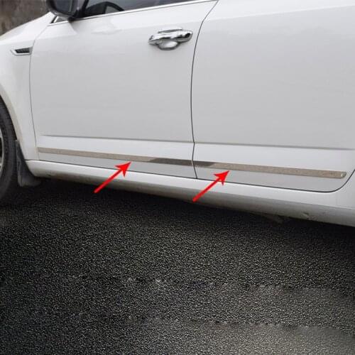 4pcs for Skoda Octavia 2015-2019 Body Decoration Door Side Protection Stainless steel