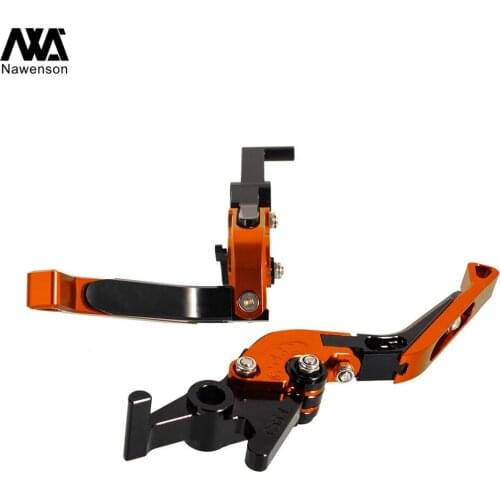 Aluminum Folding Extendable Brake Clutch Levers Handlebar For KTM Super Adventure 1290 S/T/R 15-18 1190 Adventure/R 13-16