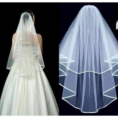 White/Ivory Lace Wedding Veil Short Bridal Veil Bridal Accessories With Comb