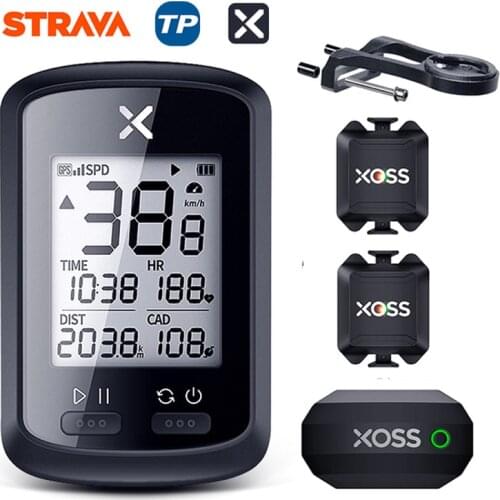 XOSS Smart Bike Computer GPS G+ Wireless Cycling Speedometer Usb Ant + Cadence Sensor Strava Wahoo Zwift Run Bicycle Accessories