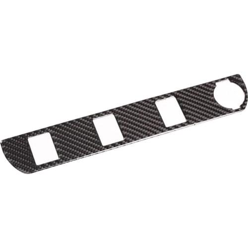 For Toyota Tacoma 2015-2020 Car Center Console Lighter Panel Button Cover Trim Carbon Fiber Sticker Decor Accessories