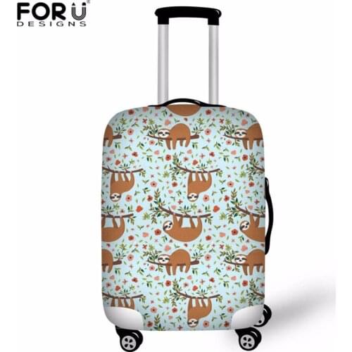 FORUDESIGNS Travel Thickest Elastic Luggage Cover Cute Sloth itcase Protective Cover Apply to 18-30'' Cases Travel Accessories