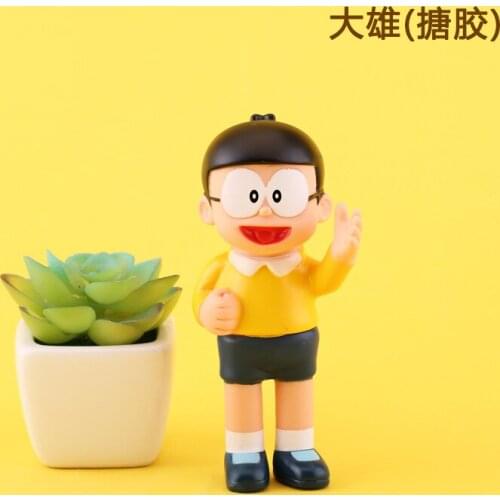 Japanese Anime 12cm Action Figures Nobita Nobi Baking Decoration Collection Ornament Model Doll Toy Birthday Gift
