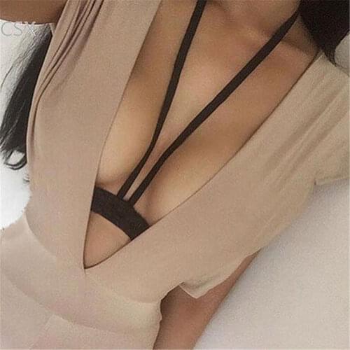 MwOiiOwM 2018 Hot Sale New Fashion Women Sexy Halter Hollow Out Underwear Unlined Bandage Bra Cami Top Womans Clothing
