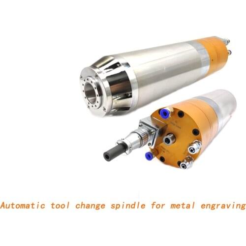 Engraving machine 3KW automatic tool change spindle , BT30 metal engraving and milling, speed: 3000 24000rpm，ceramic bearings