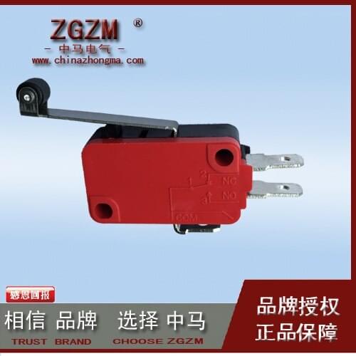 HWEXPRESS 50PCS Switch ZW3-2 RV-166-1C25 Copper Point 5A Bring Long Rolling Wheel