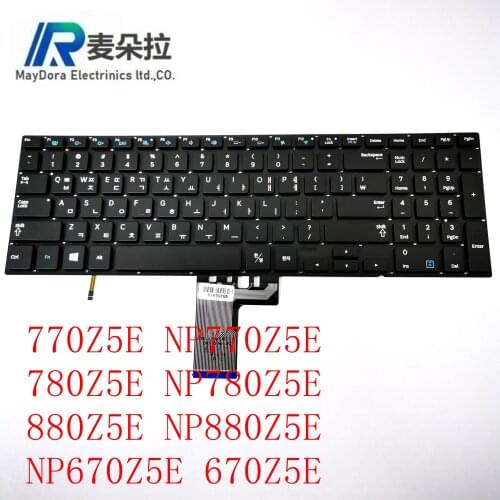 KR KOREAN Backlit Keyboard for Samsung 770Z5E NP770Z5E 780Z5E NP780Z5E NP880Z5E NP670Z5E 670Z5E Laptop BLACK BA5903686