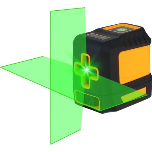 Cross Lines Laser Level 2 Lines Green or Red Beam Self-Leveling Laser Level Vertical & Horizontal Laser Level Meter Tool