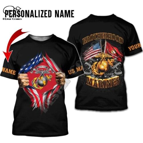PLstar Cosmos USMC Marine Corps 3D Printed 2021 New Fashion Summer T-Shirts Short-Sleeve Tee Men/Women Casual Streetwear U28