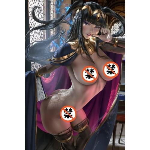 Print silk or canvas video game Fire Emblem Tharja girl art poster 16x24 24x36 inch custom living room bedroom hanging picture