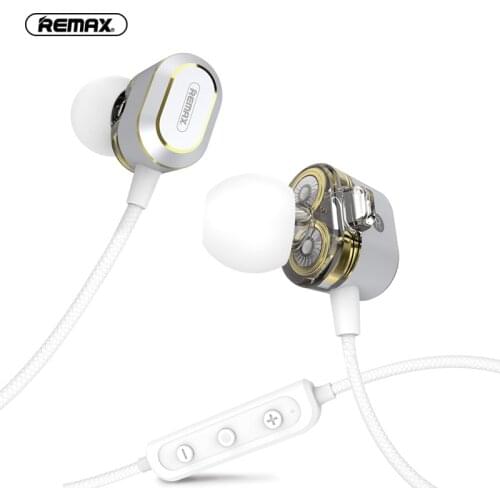 Remax RB-S26 Sports Bluetooth Headset Wireless Stereo Music Earphone Bluetooth 5.0 Double Moving Circle For iPhone Xiaomi