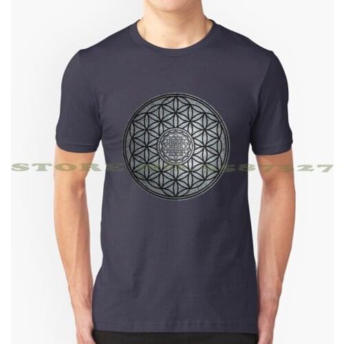 Sacred Unity - Sacred Geometry Graphic Custom Funny Hot Sale Tshirt Sri Yantra Vishnu Ganesha Hinduism Sacred Geometry Mandala