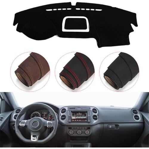 Console Dashboard Suede Mat Protector Sunshield Cover Fit For VolksWagen Tiguan 2009-2017