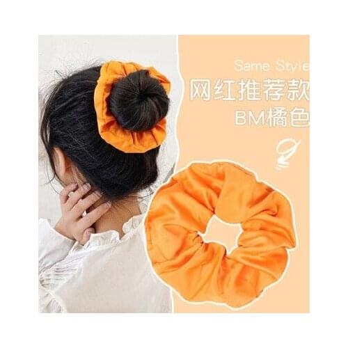 High Quality Fashon New Arrive Colored Fabric Hair Band Hot Selling Hair Rope Women Girls Hair Rings Student Headpiece Gifts