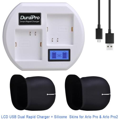 LCD Display USB Charging Station for Arlo Security Light & Arlo Pro Smart Home Cameras & Arlo Pro 2 & Arlo Go Batteries VMA4410