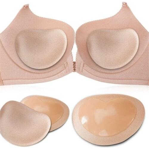 1 Pair Removable Silicone Self-Adhesive Bra Pads Bikini Push Up Bra Insert Bra Pads Women Sexy Breast Pads Bra