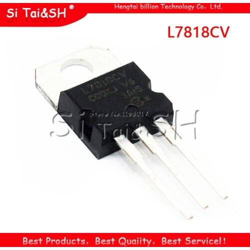 10pcs/lot NEW L7818 L7818CV TO-220 7818 voltage regulators