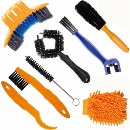 10 Precision Bicycle Cleaning Brushes Including Chain Bicycle Bicycle Scrubber, Suitable For A Variety Of Bicycles