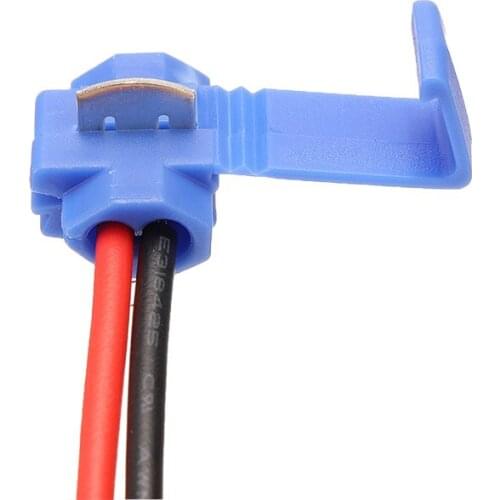 100pcs/lot Blue Quick Scotch Lock Wire Cable Clamp Terminal Insulated Terminals Connector Electrical