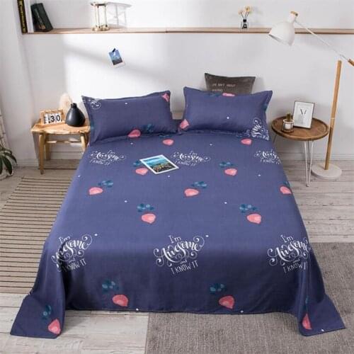 3pcs Thick Warm Flat Sheet (1pc Bedsheet and 2pcs Pillowcases) Fashion Pattern Bed Linens High Quality Soft Comfort Bedspread
