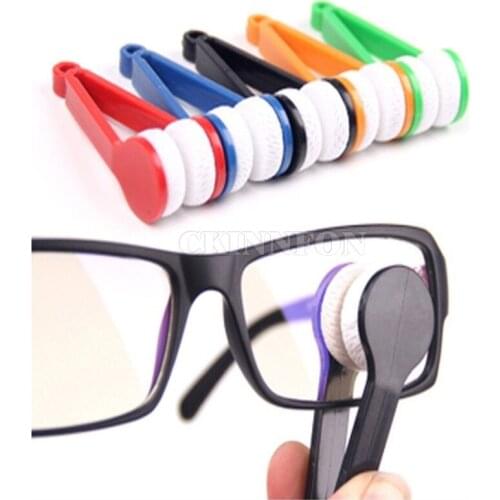 500Pcs/Lot Mini Microfibre Glasses Cleaner Microfibre Spectacles Sunglasses Eyeglass Cleaner Clean Wipe Tools