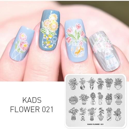 AriesLibra Nail Art Stamp Stamping Plates Flower DIY Manicure Template for Nail Stamping Polish Stencil Nail Plate Stamp Tools