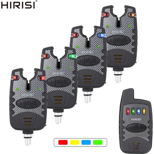 Wireless fishing bite alarm set 4+1 fishing bait alarms indicator for carp coarse fishing B1207B