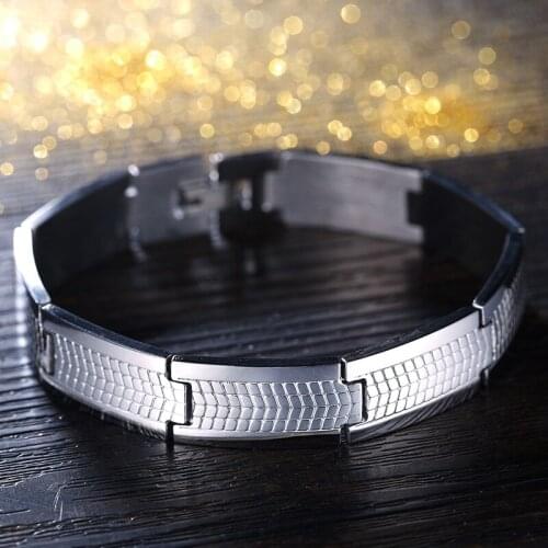 BLEUM CADE 316L Stainless Steel Jewelry Braclet for Best Friends Flake Design Men Bracelet
