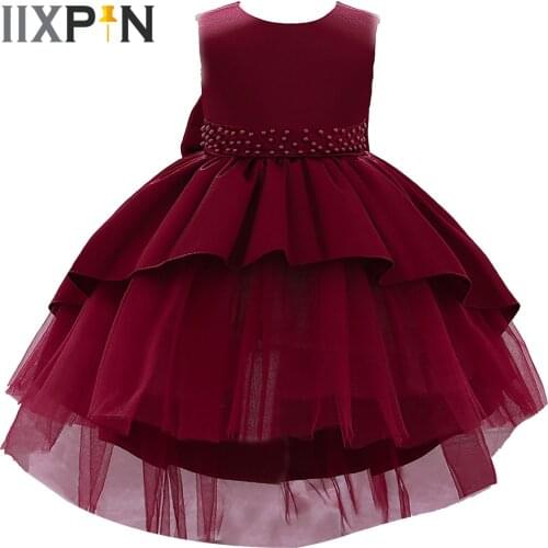 Kids Girls Princess Flower Girl Dress Ball Gown Wedding Birthday Party Kids Dresses For Girls Childrens Costume Dance Wear