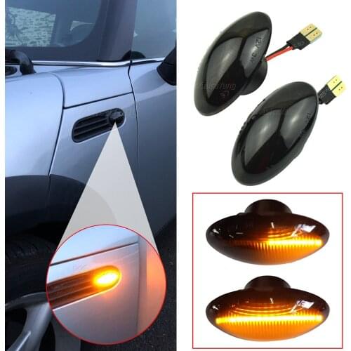 For BMW Mini Cooper R50 R52 R53 02-08 Car Dynamic LED Turn Signal Lamp Repeater Indicator Flowing Side Marker Light