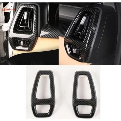 For Kia Sorento MQ4 2021 Interior ABS Carbon Fiber Garnish front middle uper Air Vent Trim Cover trim Auto Styling Accessories