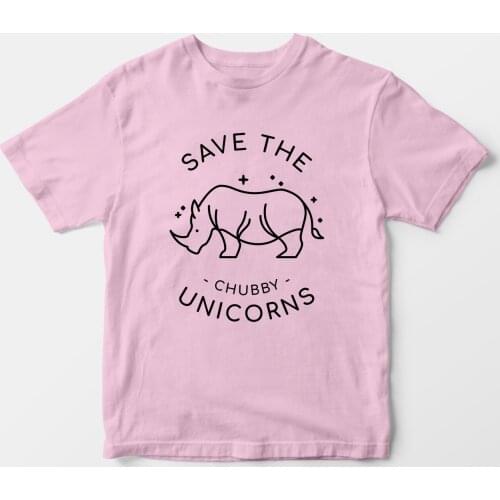 Save The Chubby Unicorns vegan t-shirt women graphic 100% Cotton aesthetic funny vintage Fashion grunge unisex tee top tshirts