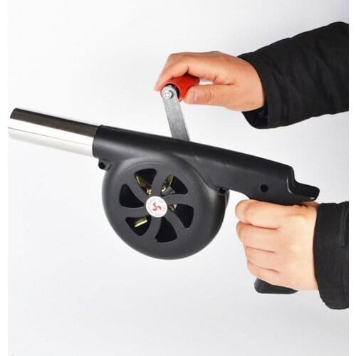 Outdoor Picnic Camping Barbecue Fire Tool Hand-Cranked Combustion Blower Manual Hair Dryer Large Fire-supporting Blower