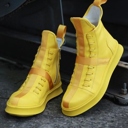 Fashion Men Casual Shoes High Top Shoes Sneakers Man Breathable Trainers Leather Men Shoes Baskets Homme Flats Shoes N9-38