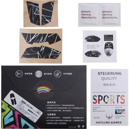 5.12x3.94in Mouse Skin Mouse Anti-slip Tape Mouse Skates Side Stickers for logitech G102 G304 Mouse Moisture Wicking