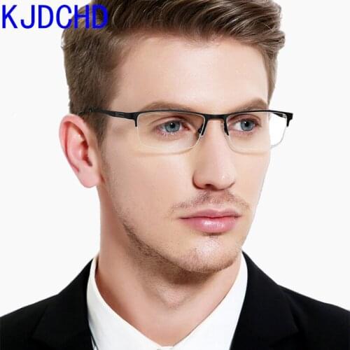 2020 new fashion business titanium alloy glasses men and women prescription myopia glasses frame