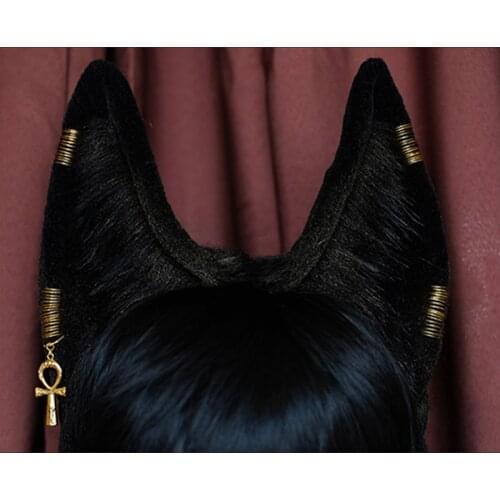 New Handmade Work Original Beast Anubis Wolf Cat Dog Ears Hairband Hairhoop Headwear For Cosplay Costume Accessories