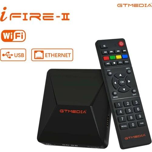 Original GTMedia IFIRE-II TV Receiver Digital Set Top Box TV Decoder FULL HD 1080P HEVC 10bit 2.4G Wireless Remote Control