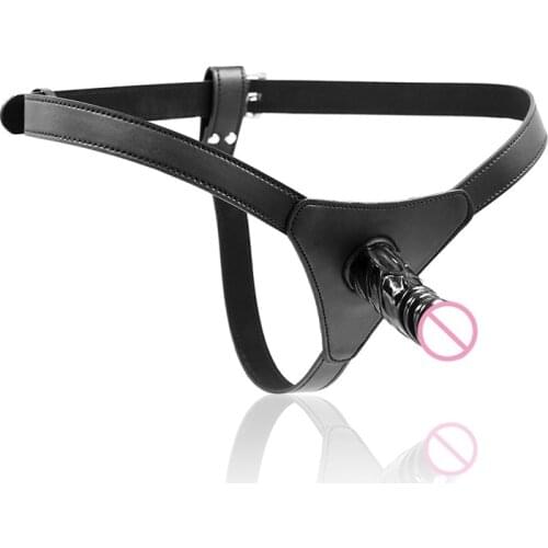 Realistic Dildo Pants Orgasm Anal Butt Plug Chastity Pants SM Bondage Female G-point Vaginal Clitoral Stimulator Thong Panties